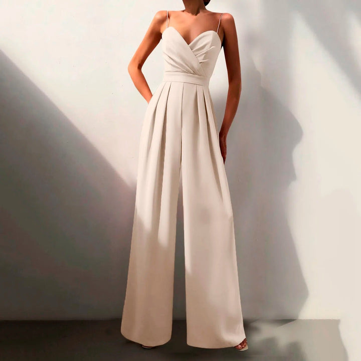 Sweetheart Neck Sleeveless Wide Leg Jumpsuit for Women