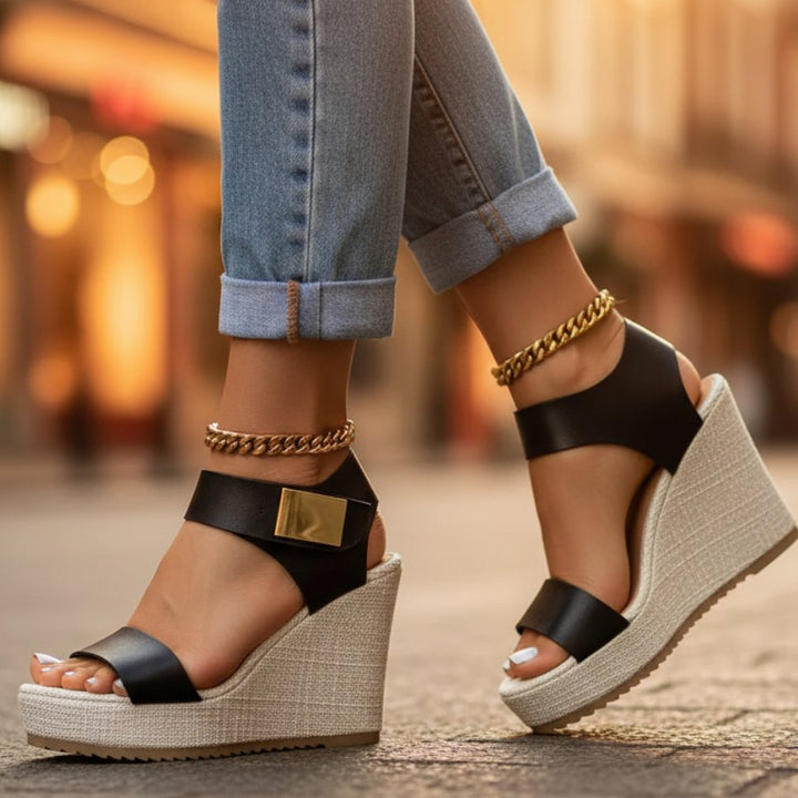 Ankle Strap Orthopedic Wedge Sandals for Women