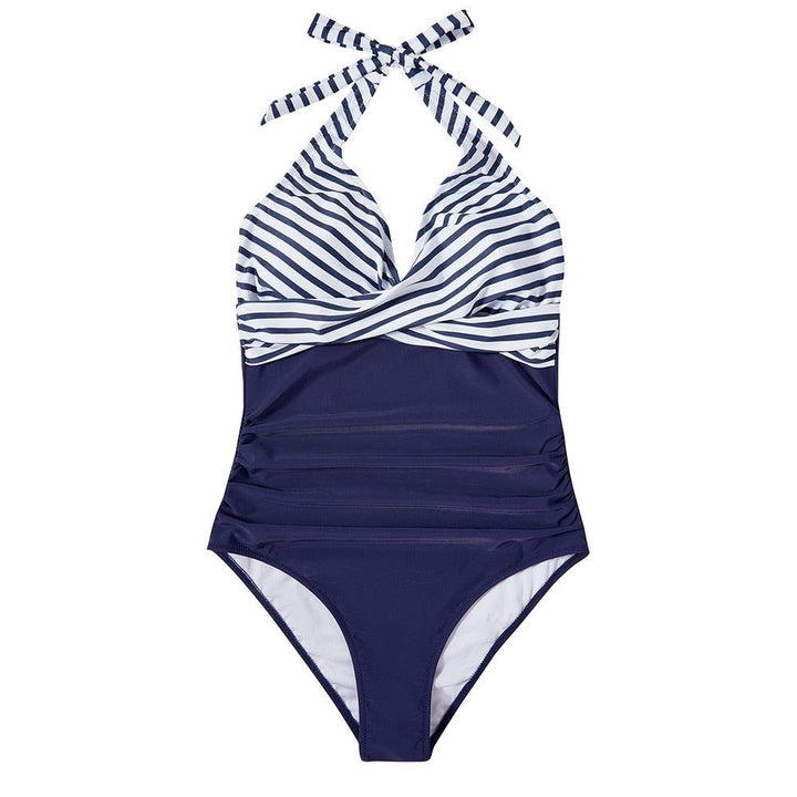 Halter Floral One-Piece Swimsuit for Women