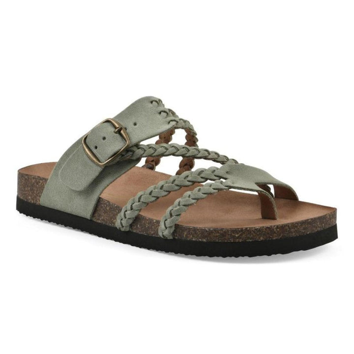 Braided Strap Buckle Toe Loop Sandals for Women