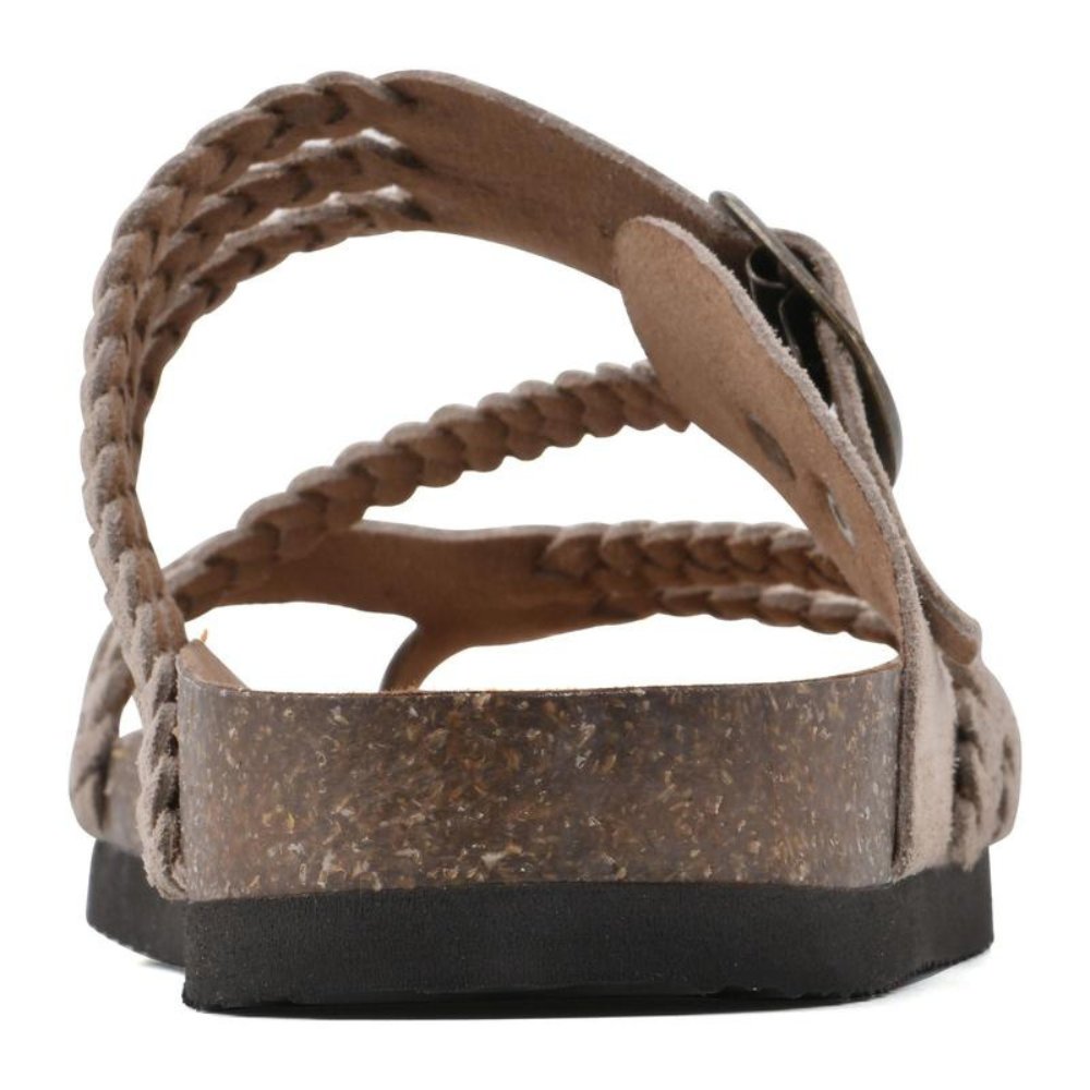 Braided Strap Buckle Toe Loop Sandals for Women