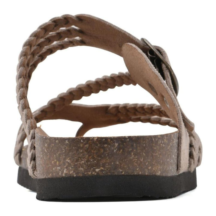 Braided Strap Buckle Toe Loop Sandals for Women