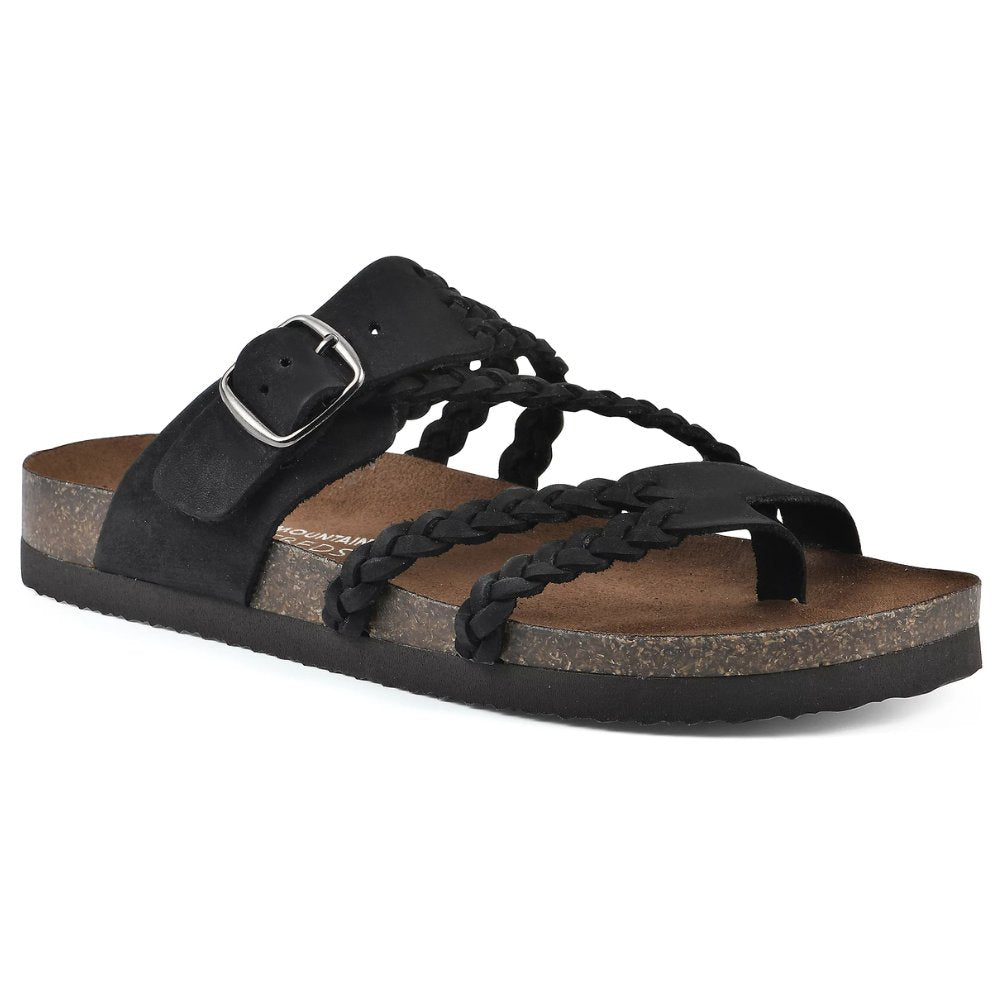 Braided Strap Buckle Toe Loop Sandals for Women
