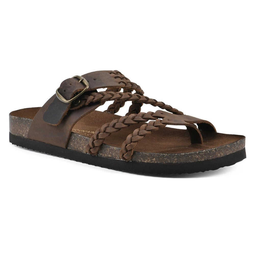 Braided Strap Buckle Toe Loop Sandals for Women