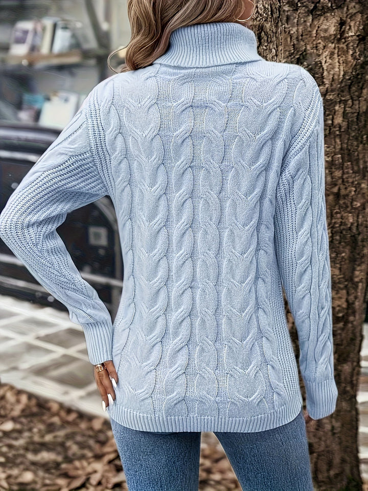 Celeste | Cozy Cable-Knit Turtleneck Sweater - image 27