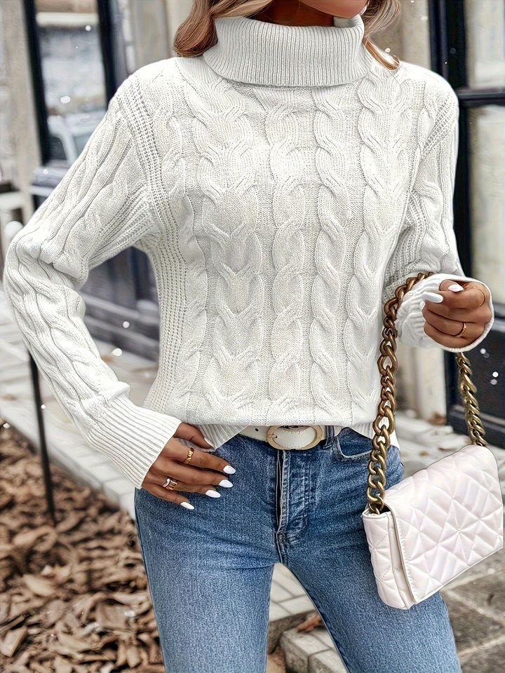 Celeste | Cozy Cable-Knit Turtleneck Sweater - image 40