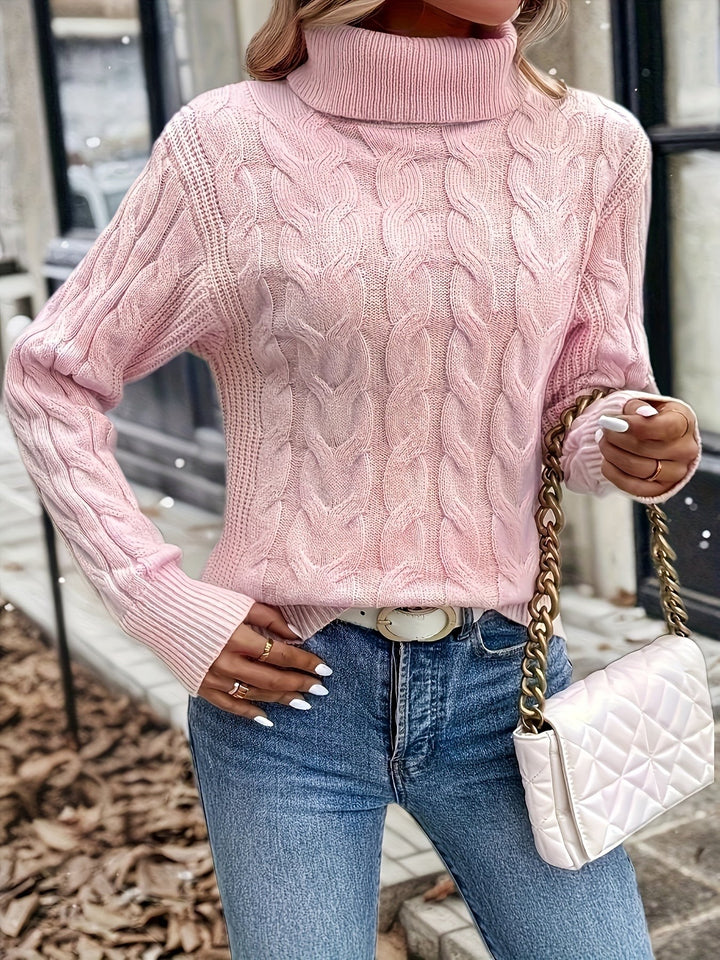 Celeste | Cozy Cable-Knit Turtleneck Sweater - image 48