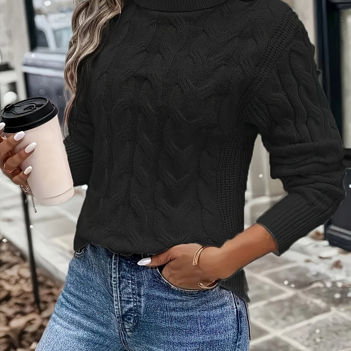 Celeste | Cozy Cable-Knit Turtleneck Sweater - image 7