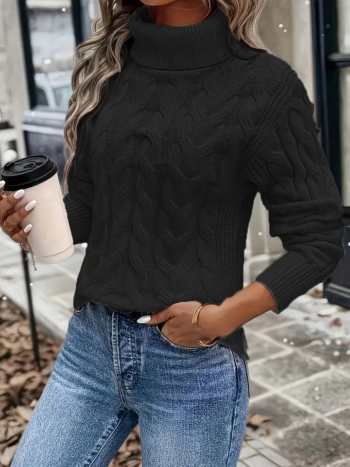 Celeste | Cozy Cable-Knit Turtleneck Sweater - image 8