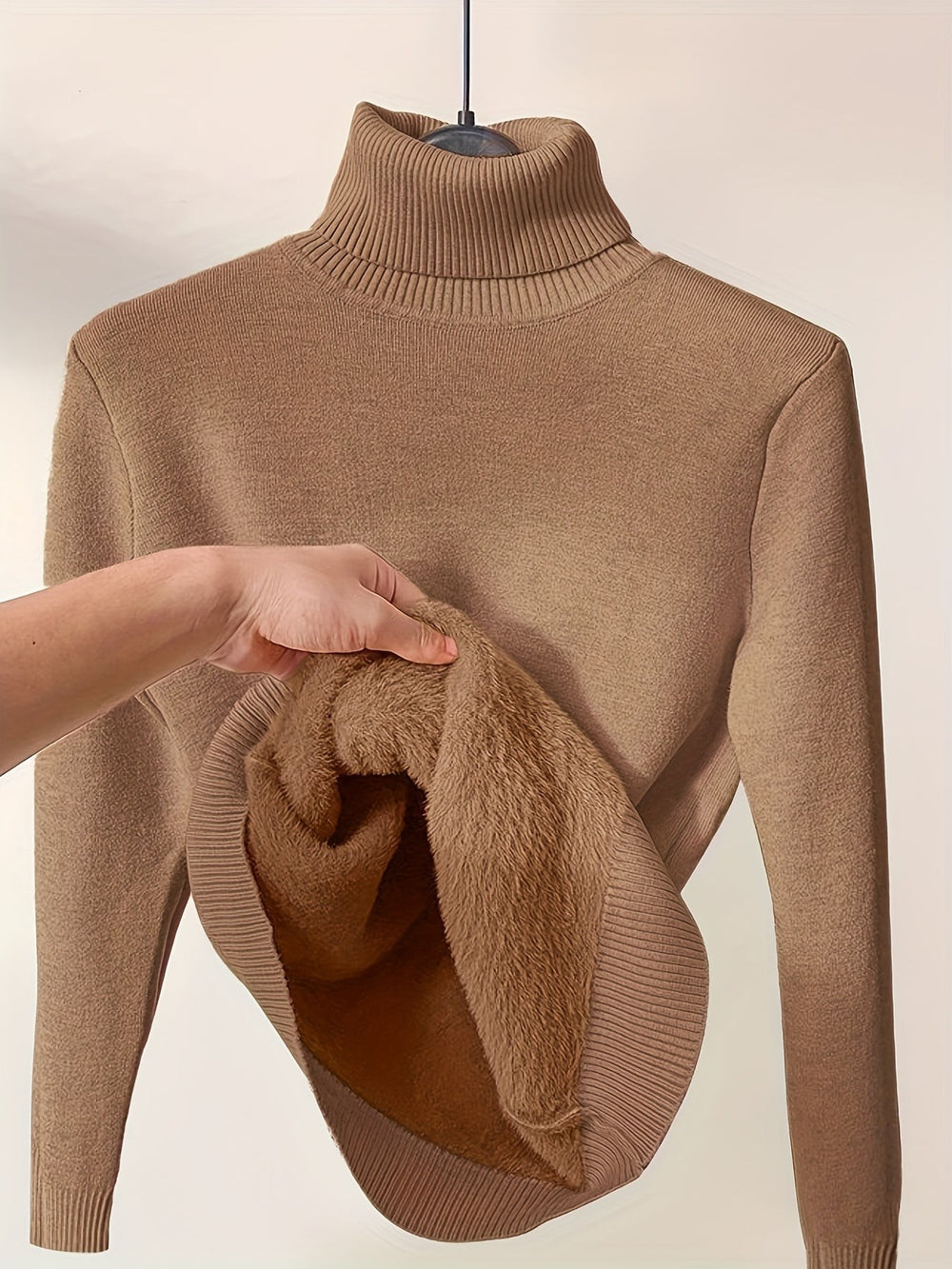 Selena | Cozy Lined High-Neck Sweater - image 2