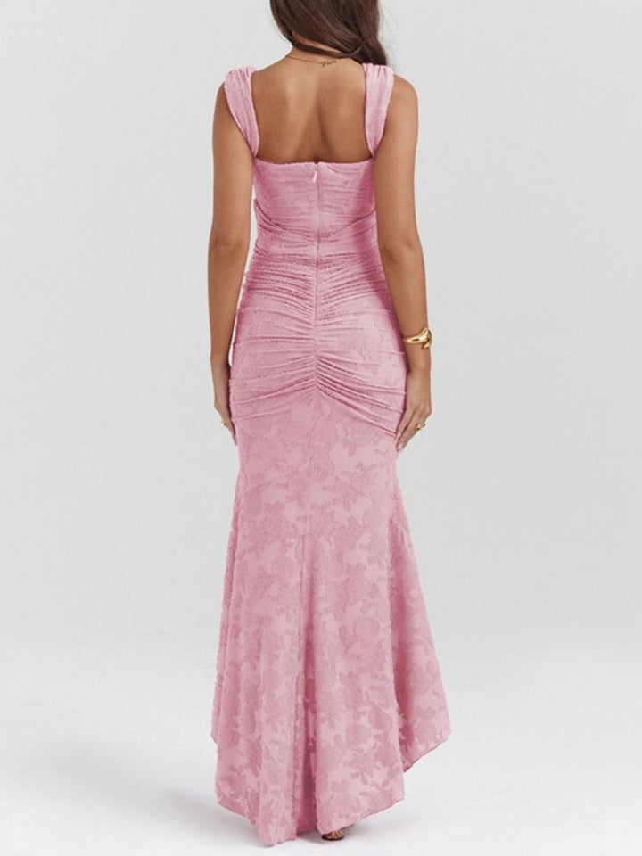 Madison | Mother of the Bride Dress Corset Bodice Jacquard Lace Mermaid Midi - image 12