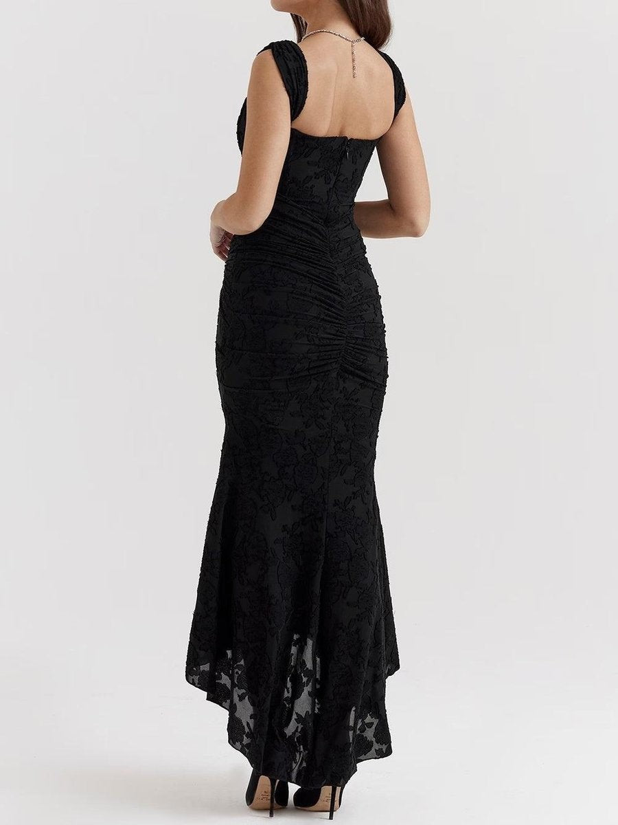 Madison | Mother of the Bride Dress Corset Bodice Jacquard Lace Mermaid Midi - image 16