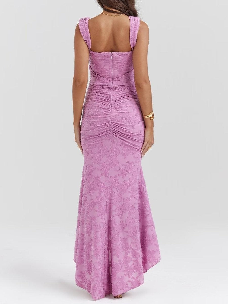 Madison | Mother of the Bride Dress Corset Bodice Jacquard Lace Mermaid Midi - image 20