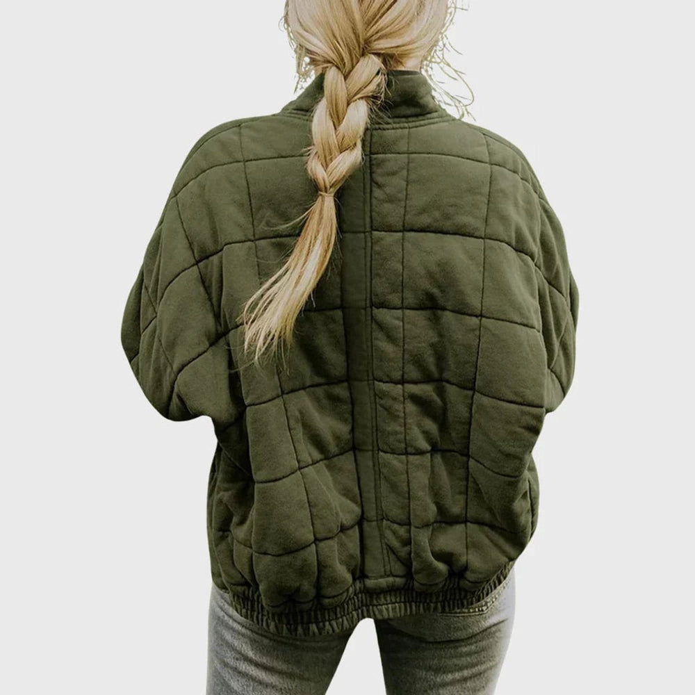 Lily | Women's Quilted Jacket Lightweight Padded Zip-Up Bomber - image 2