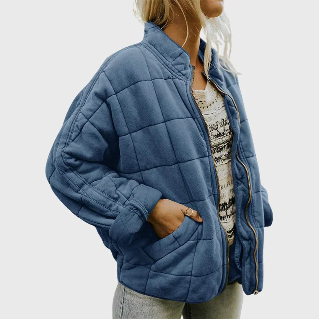 Lily | Women's Quilted Jacket Lightweight Padded Zip-Up Bomber - image 5